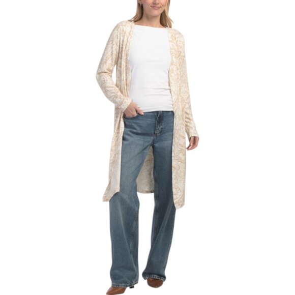 Almost Famous Sweaters - ALMOST FAMOUS Long Sleeve Shirt Tail Hem Duster